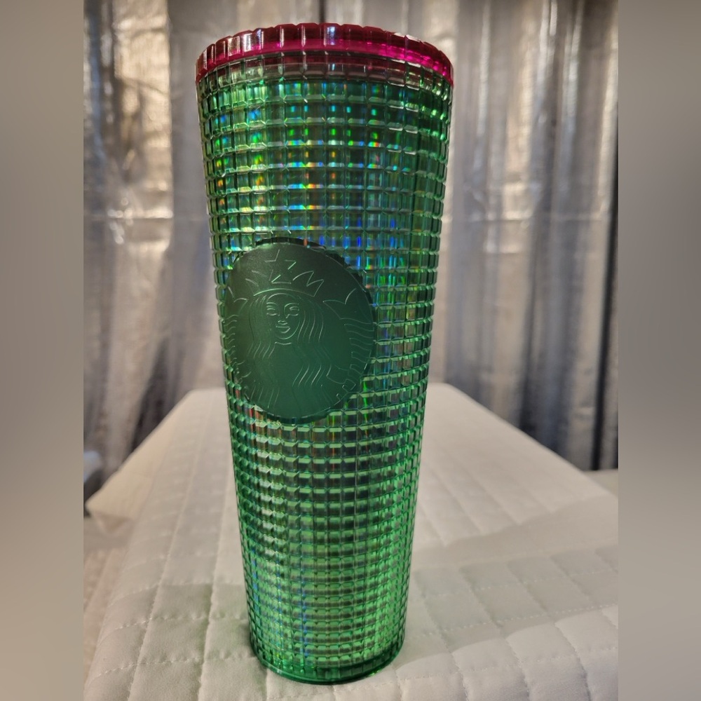 Starbucks 2023 Spring Watermelon Green Pink Venti Cold Cup‎ Tumbler Collectible